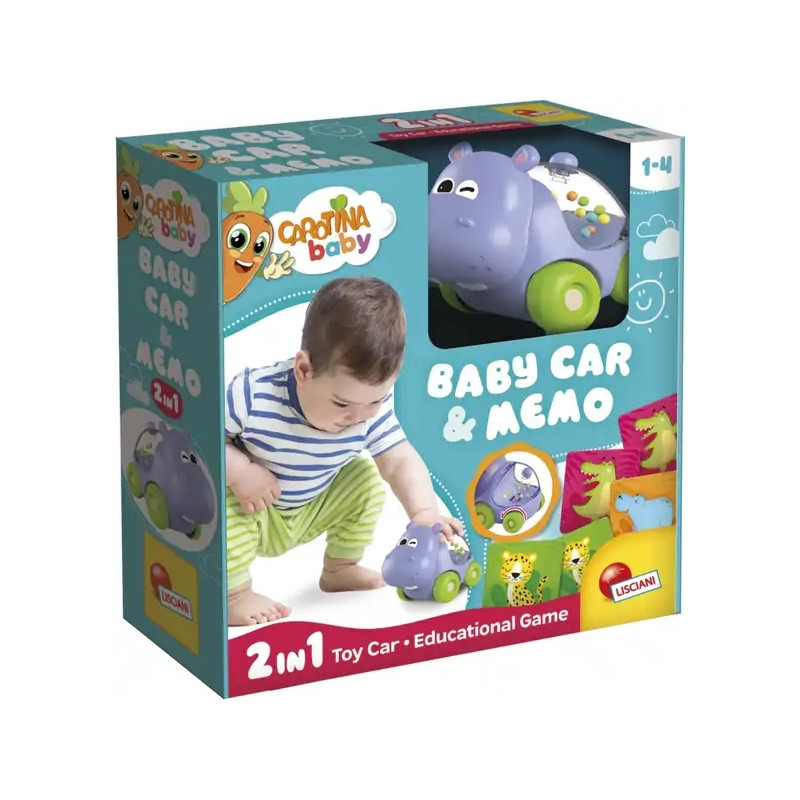 Carotina Baby Hippo Car & Memo