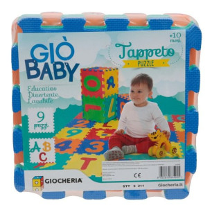 Gio' Baby - Tappeto Eva Lettere 9 Pezzi