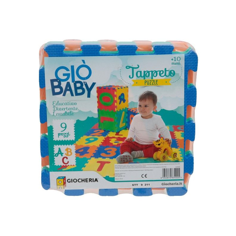 Gio' Baby - Tappeto Eva Lettere 9 Pezzi