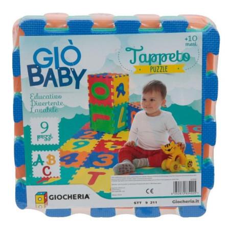 Gio' Baby - Tappeto Eva Lettere 9 Pezzi