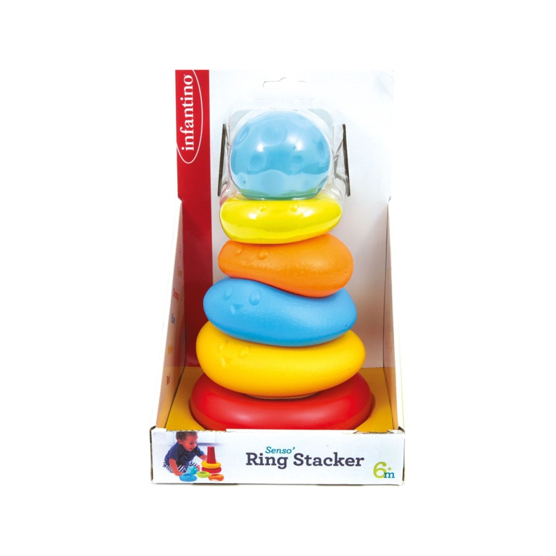 Infantino - Anelli Impilabili Stimolo Tattile