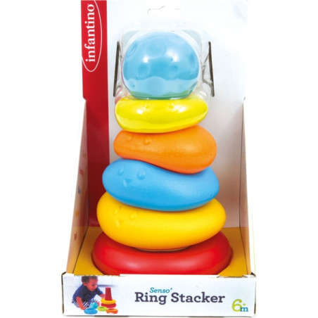 Infantino - Anelli Impilabili Stimolo Tattile