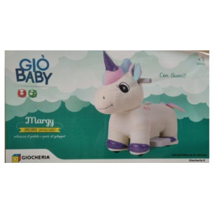 Prezzo Pazzo - Gio' Baby - Unicorno Cavalcabile In Peluche Batteria 6v