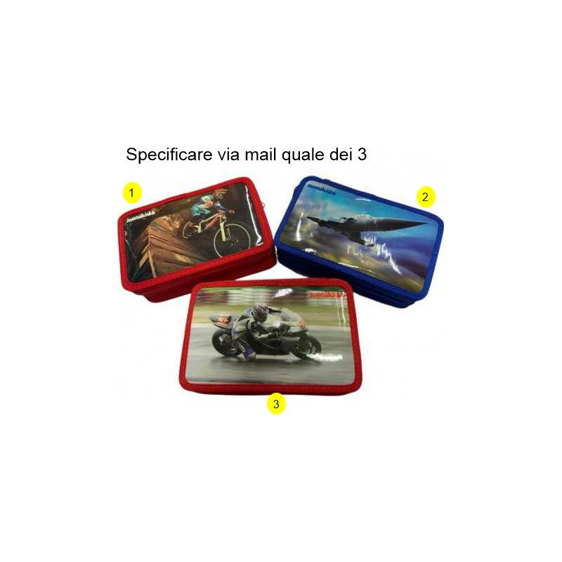 Astuccio 3 Zip 18+18 Giotto Boys/girls