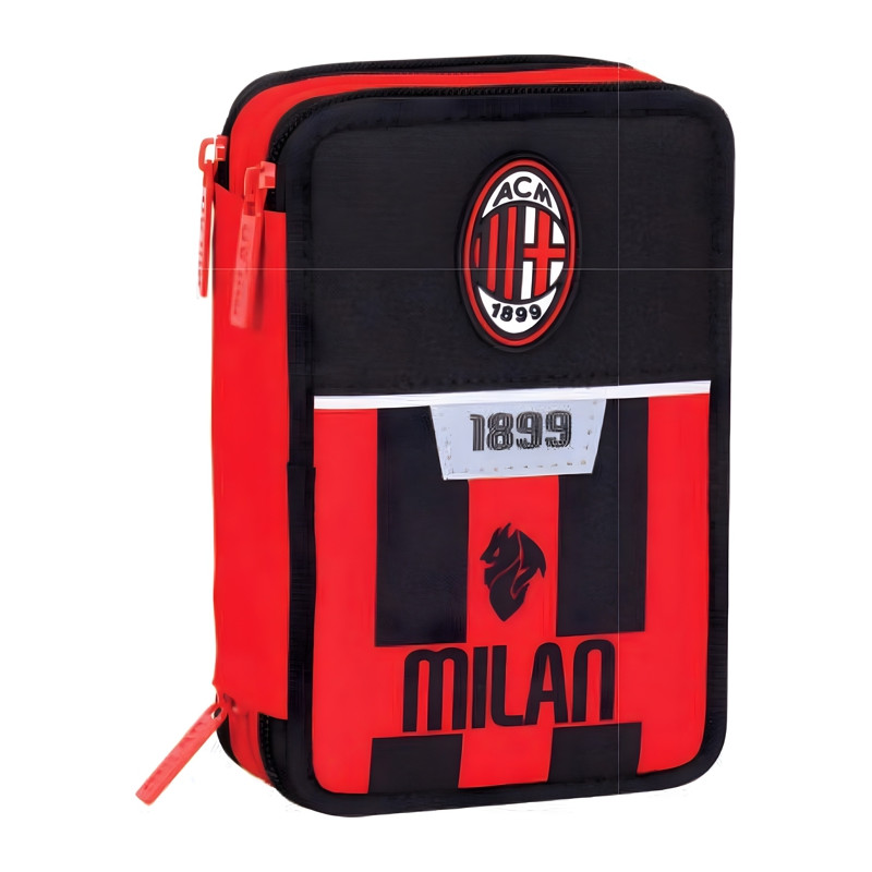 Astuccio 3 Zip Milan Kick And Score