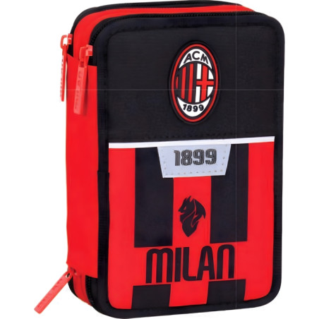 Astuccio 3 Zip Milan Kick And Score