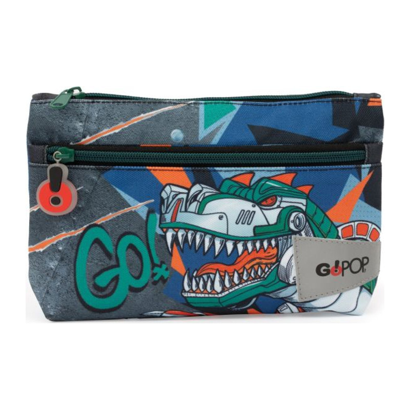 Gopop24 Maxi Bustina 2 Zip T- Rex