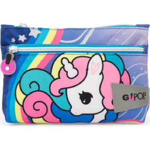 Gopop24 Maxi Bustina 2 Zip Unicorn