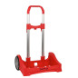 Carrellino Trolley Rosso 2 Ruote Grandi