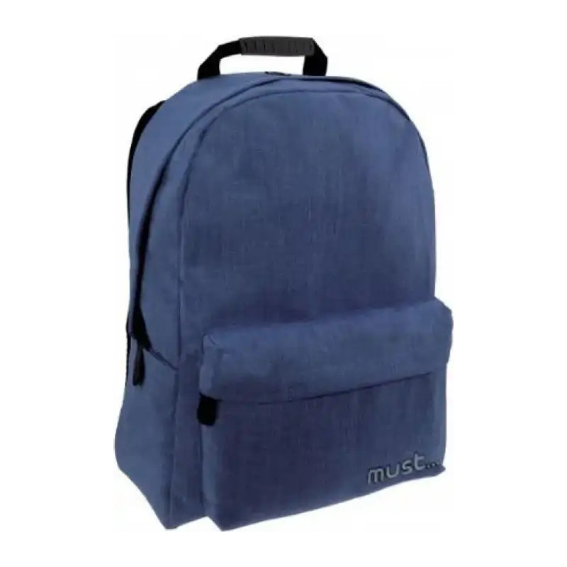 Must - Zaino Monocromo Jean Dark Blue 2 Scomparti