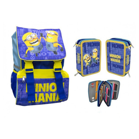 Zaino + Astuccio Triplo Minions
