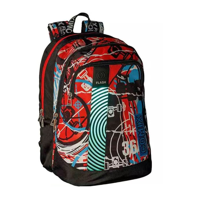 Zaino Organizzato Comix Flash Shake Skate