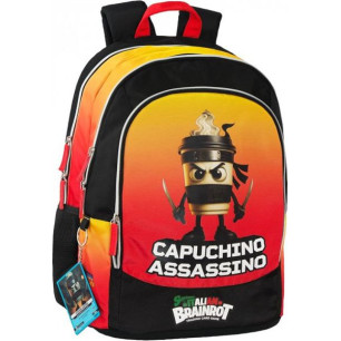 Zaino Scuola Organizzato Capuchino Sk Italian Brainrot