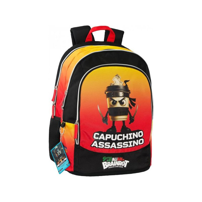 Zaino Scuola Organizzato Capuchino Sk Italian Brainrot