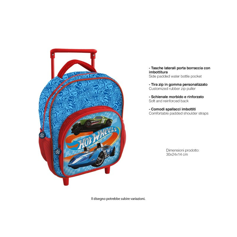 Zaino Trolley Hot Wheels Digit Premium 30 Cm