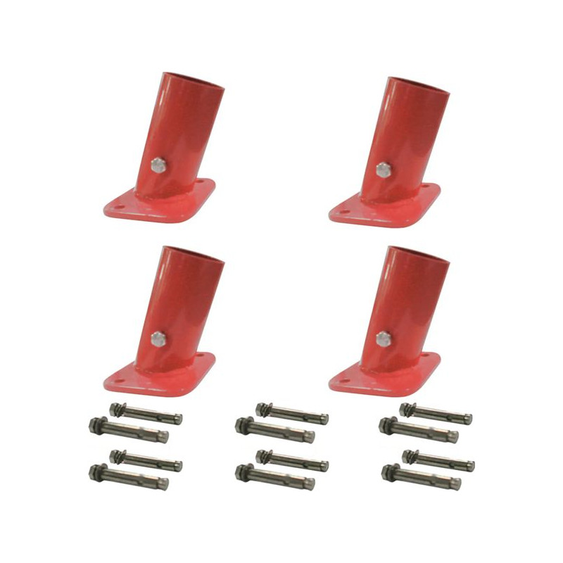 Kit Di Fissaggio Rosso A Pavimento Per Altalena