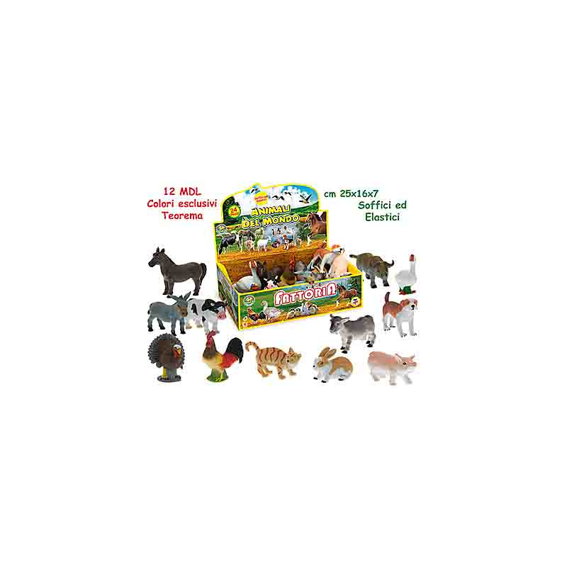 Geo Nature - Animali Della Fattoria Soffici 12 Mdl