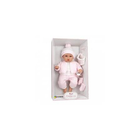 Arias - Bebè Cm.33 Completino Rosa Piangente Morbido