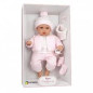 Arias - Bebè Cm.33 Completino Rosa Piangente Morbido