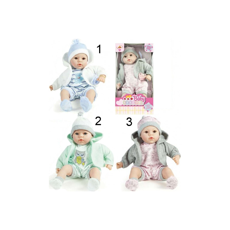 Baby Real Born 46cm 3 Col. Ass Wbox L23xh43cm