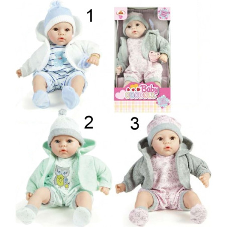 Baby Real Born 46cm 3 Col. Ass Wbox L23xh43cm