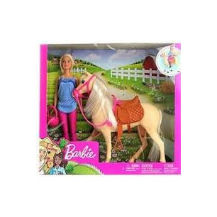 Barbie Bambola Cavallo Blonde