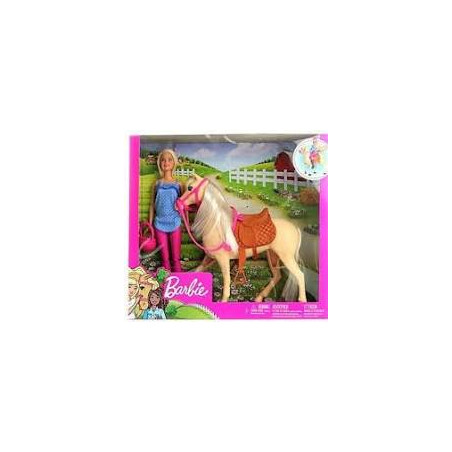 Barbie Bambola Cavallo Blonde