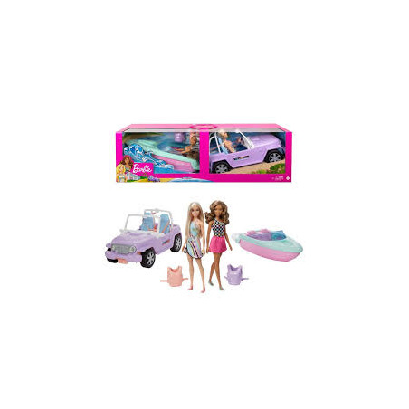 Barbie Dolls And Vehicles