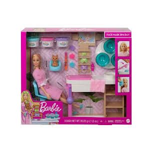 Barbie Face Mask Spa Day Playset