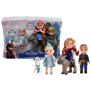 Frozen Set 5 Mini Bambole Cm 15
