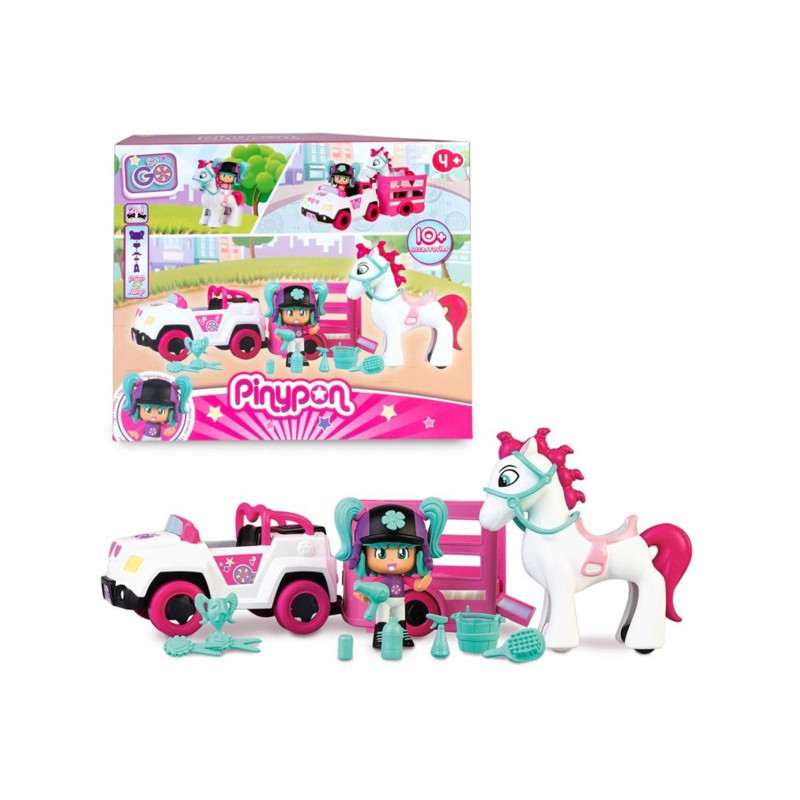 Pinypon Let's Go! - Car & Horse Trailer