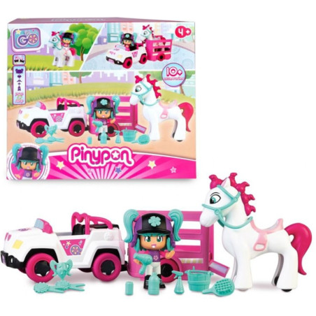 Pinypon Let's Go! - Car & Horse Trailer