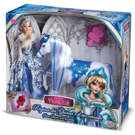 Princess Regina Dei Ghiacci30cm Con Cavallo