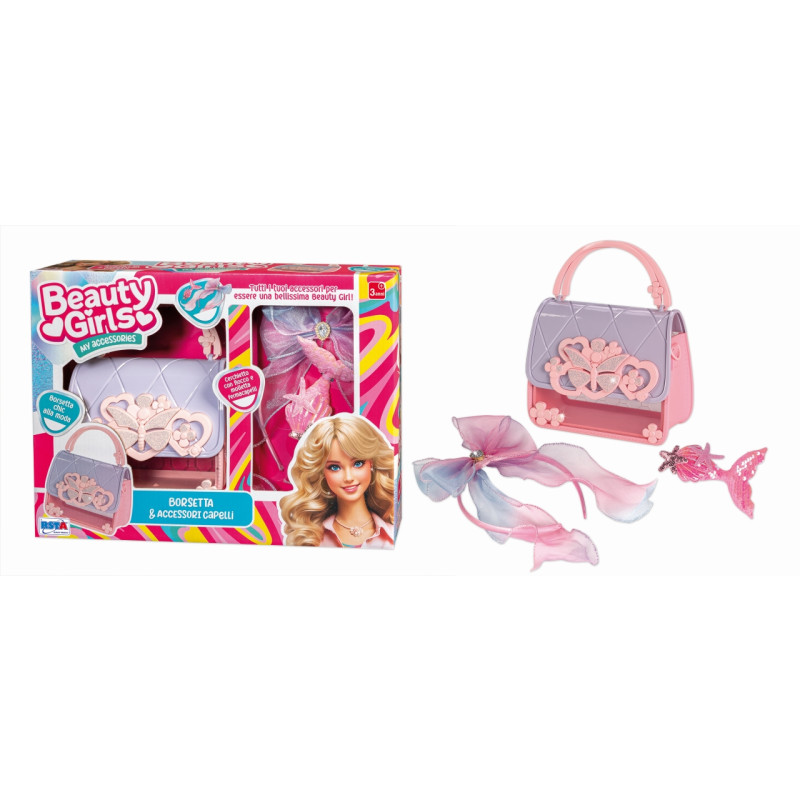 Set Borsetta Bauletto E Accessori Capelli Beauty