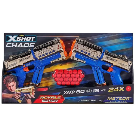 Xshot Chaos - Combo 2 Pistole Meteor Royale Con 12