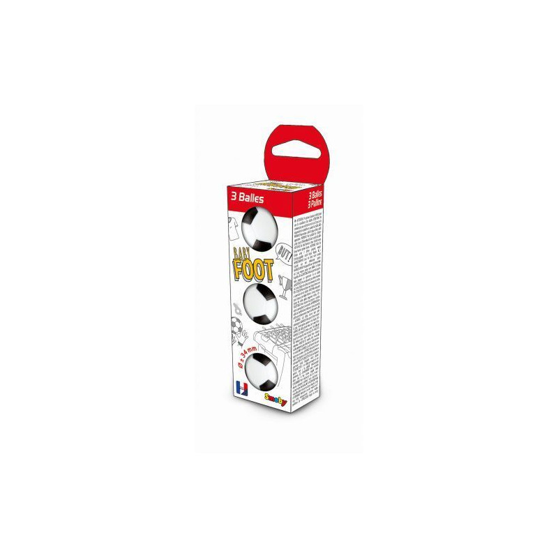 3 Palline In Plastica Diam. 34 Mm.