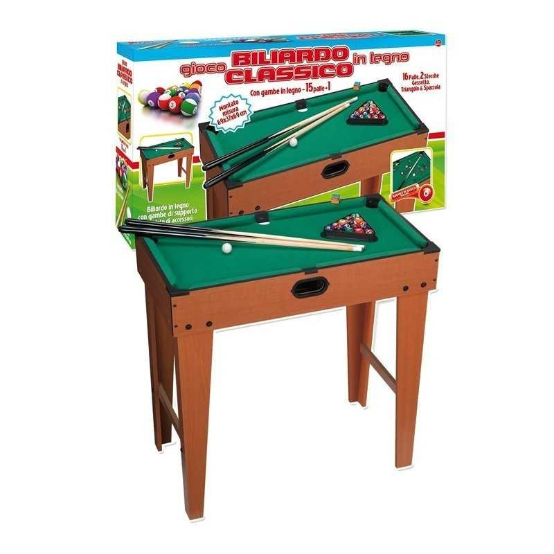 Biliardo Legno Con Gambe 69x37x69
