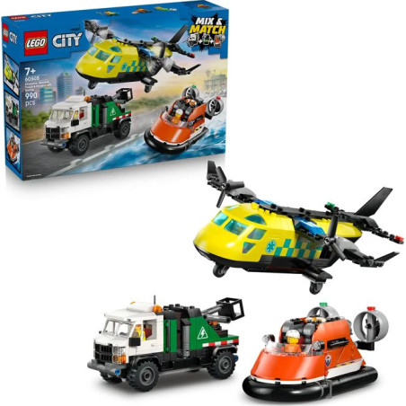 Lego City Airplane, Service Truck & Overcraft Remix 60505