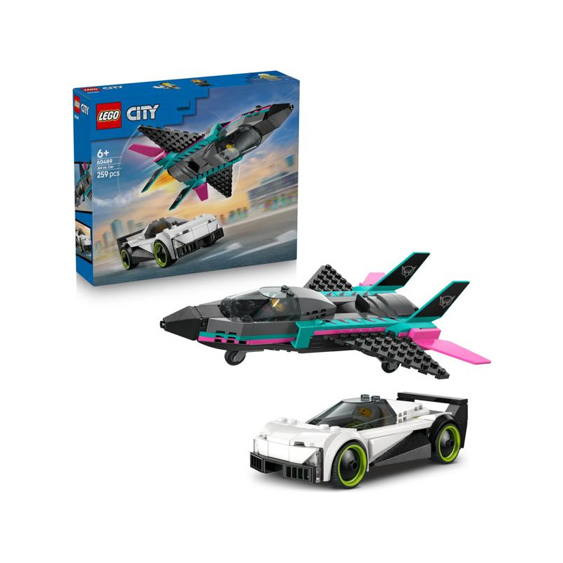 Lego City Jet Contro Auto Sportiva 60489