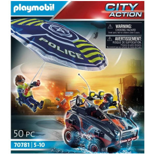 Paracadute Della Polizia E Veicolo