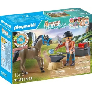 Playmobil Maniscalco Con Cavallo