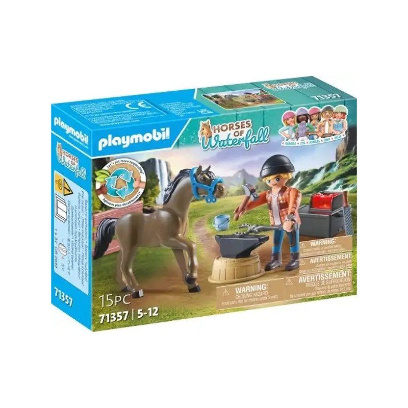 Playmobil Maniscalco Con Cavallo