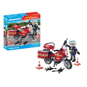 Playmobil Moto Dei Pompieri