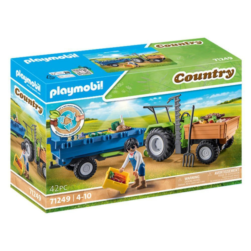 Playmobil Trattore Con Botte