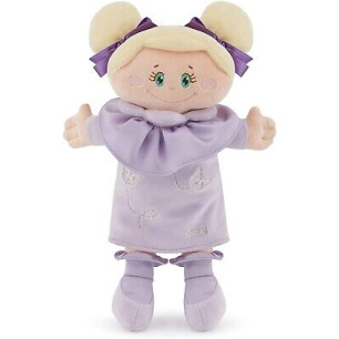 Bambola Pezza Bionda Abito Lavanda