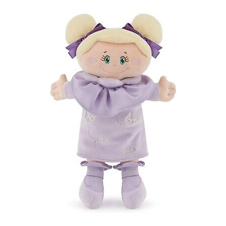 Bambola Pezza Bionda Abito Lavanda