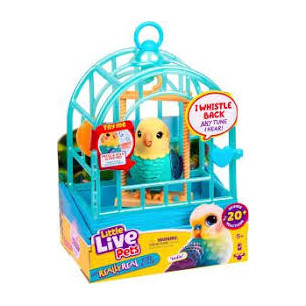 Little Live Pets My Real Ly Real Bird & Cage Ass.