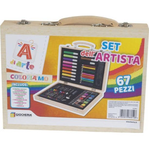 A Di Arte - Set Dell'artista 67 Pezzi In Legno