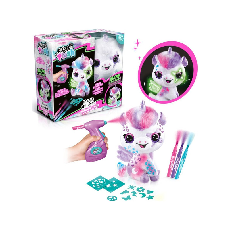 Airbrush Plush Magic Unicorn