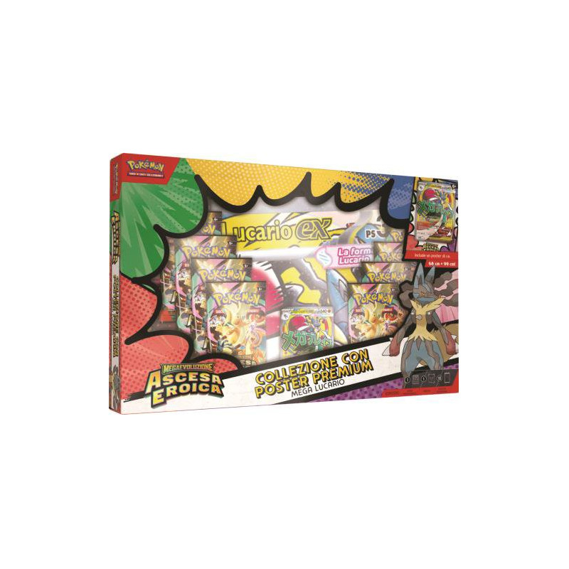 Ascesa Eroica Collezione Poster Premium Mega Lucario E Mega Gardevoir